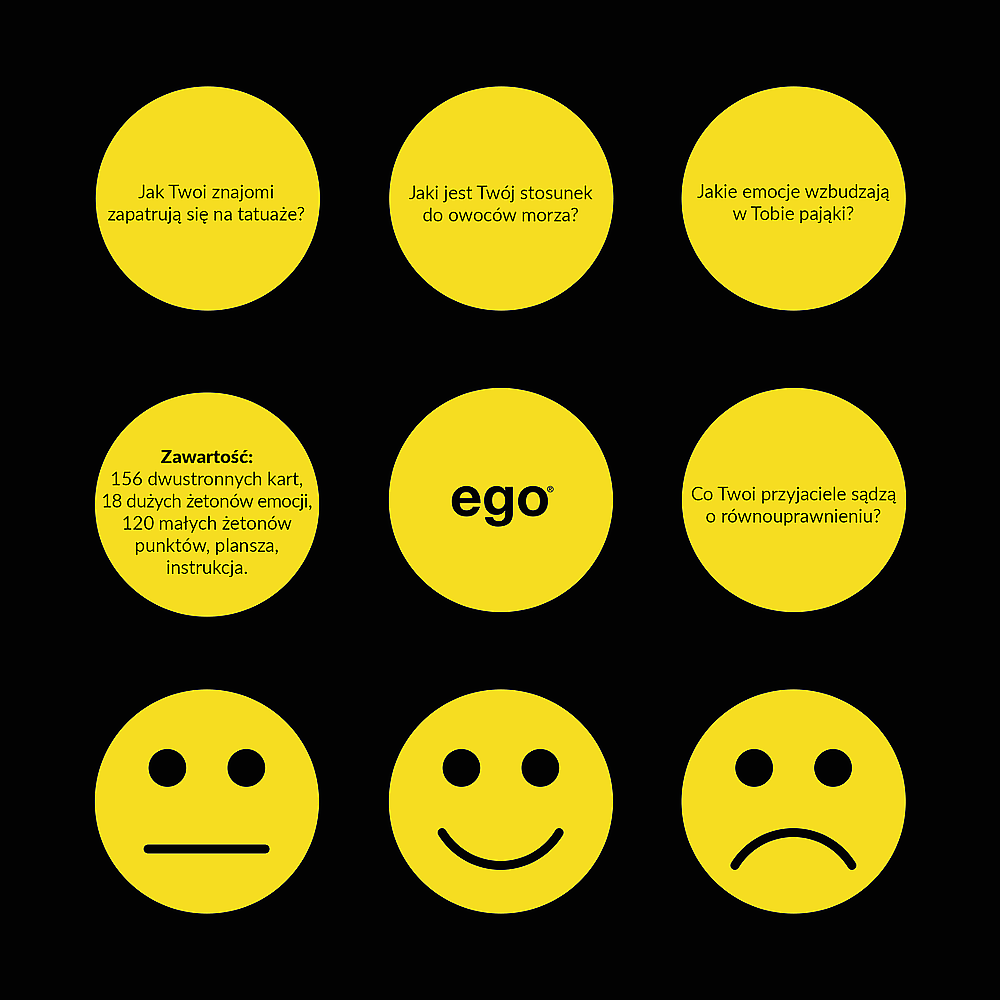 Przykładowe pytania gry Ego Emocje