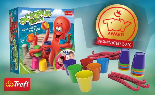 Gra "Sprytna Ośmiornica" Trefla nominowana do Toy Award 2020